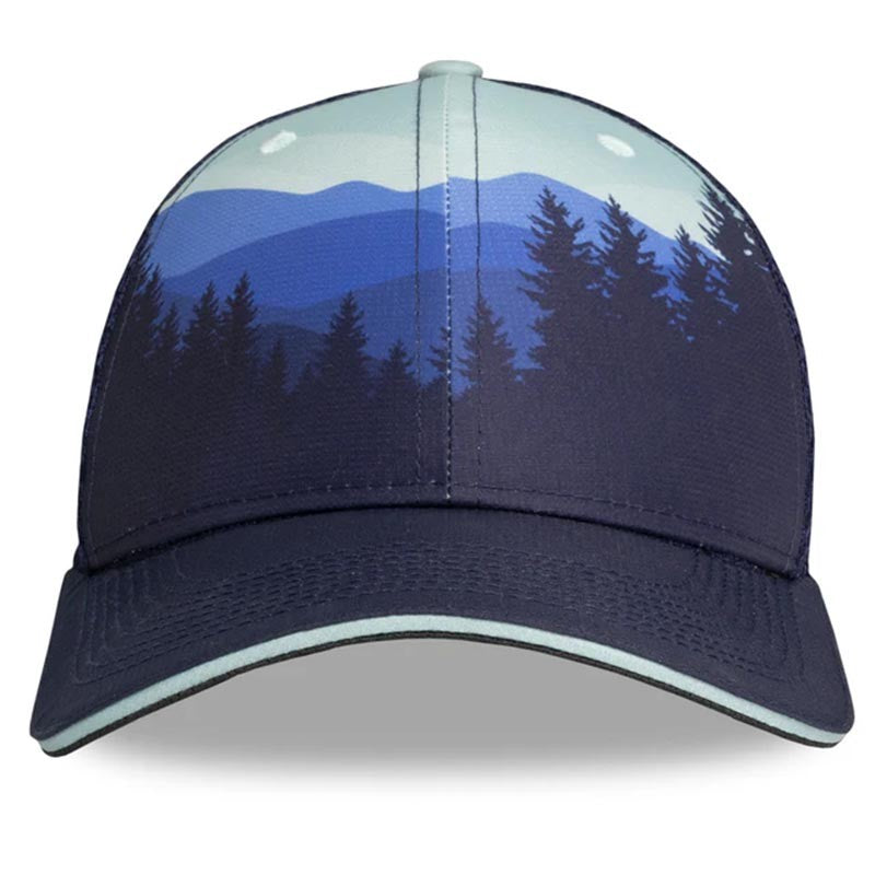 Headsweats Scenic Navy 6 Panel Trucker H